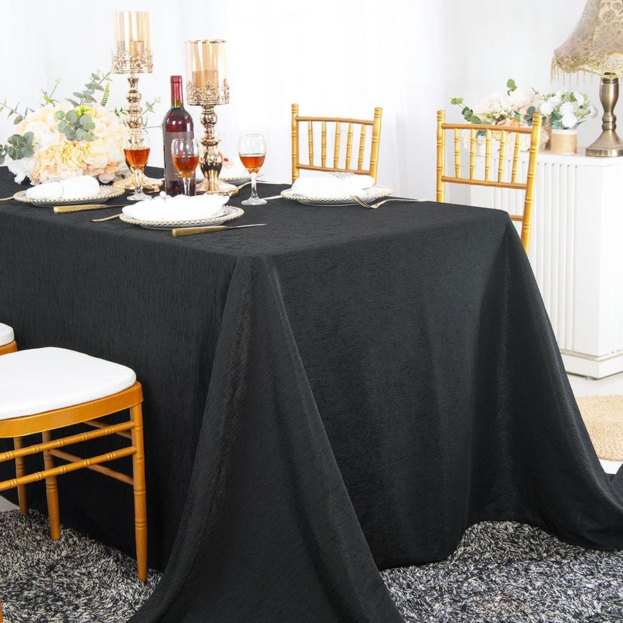 Rectangular Seamless Crushed Taffeta Tablecloth - State Theatre Event Center